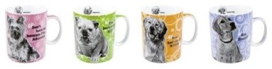 Konitz Assorted Dog Mugs - Set of 4