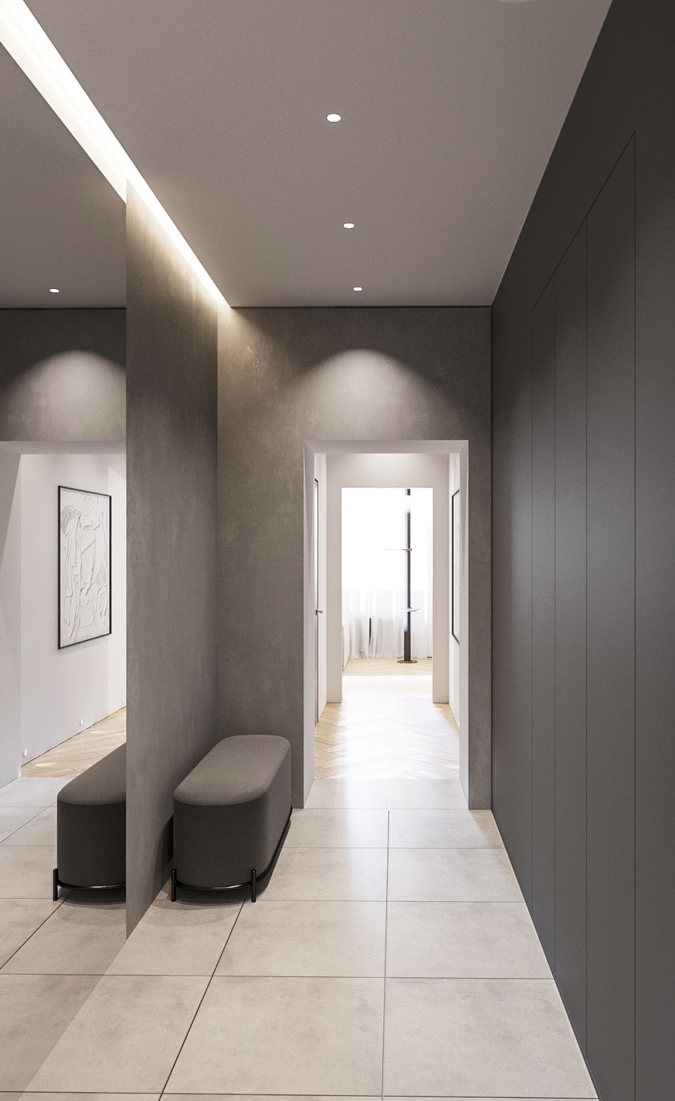 Серый минимализм в центре Петербурга