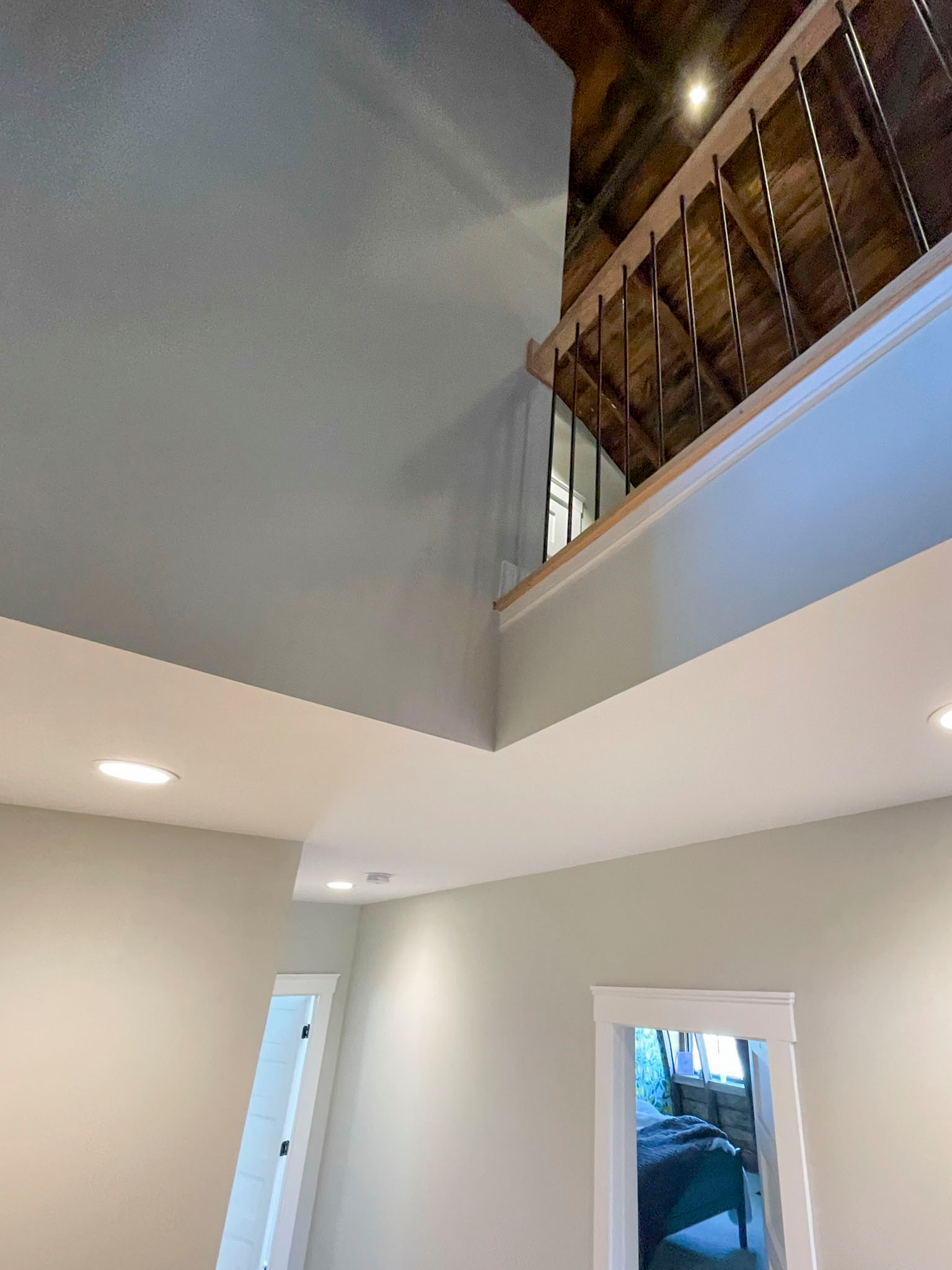 102_Straight-Freestanding Stairs/Landing in Barn Style Home, Leesburg VA 20175