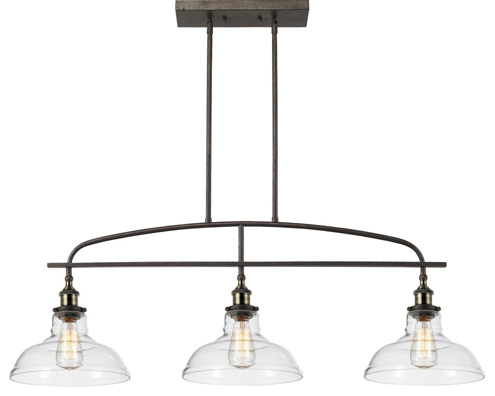 paladino glass 3 light kitchen island pendant