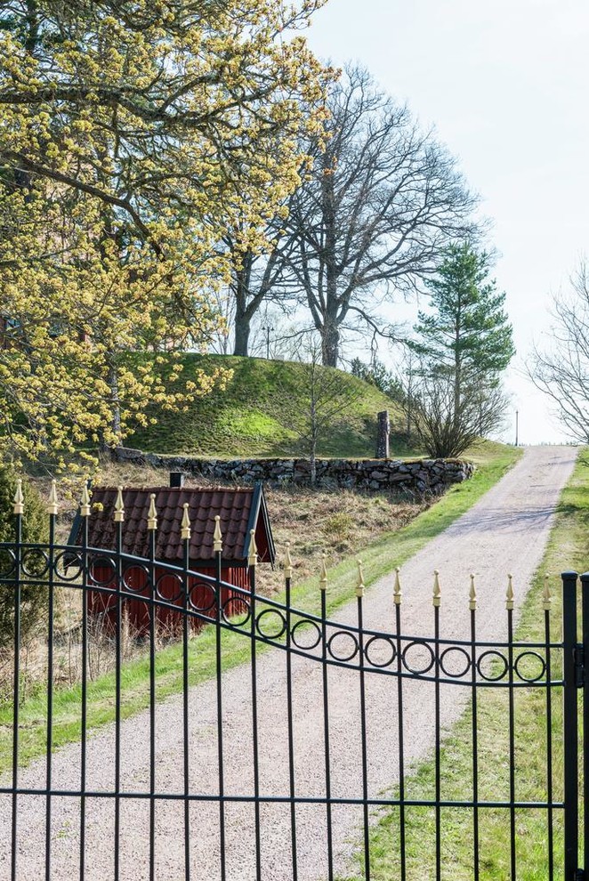 Inredning av en klassisk trädgård