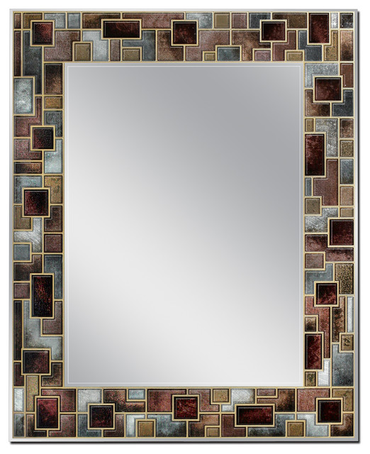 23 5x29 5 Modern Mosaic Wall Mirror