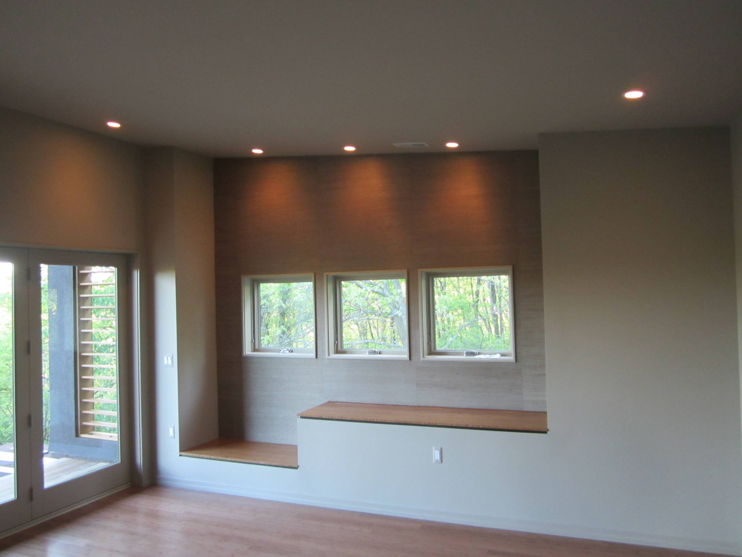 Grasscloth Installations: Dining Room, Sitting Room & Bedroom