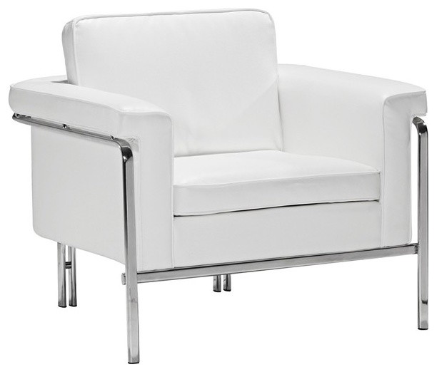 ZUO Modern - Singular Armchair in White - 900161
