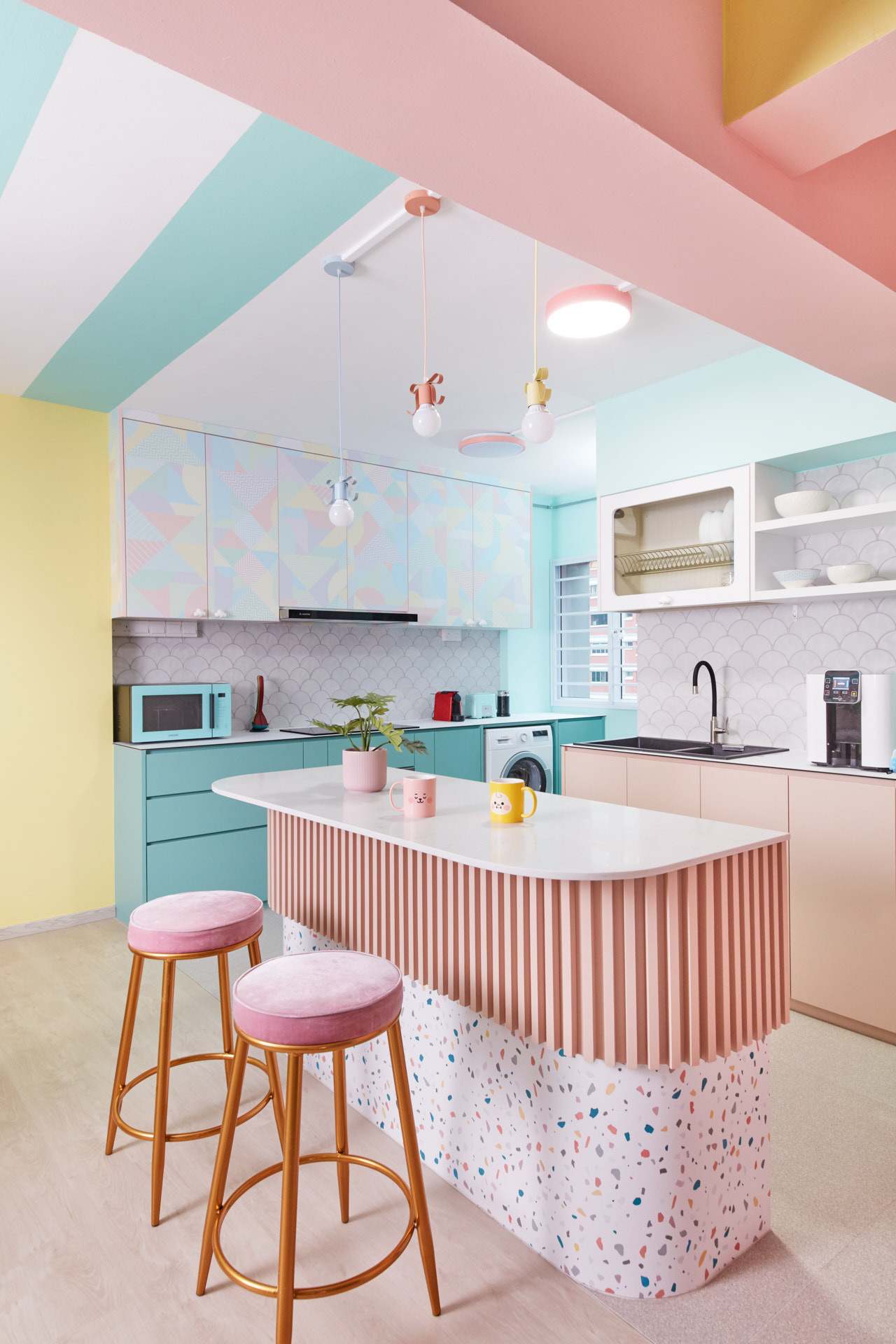Mint Green Tiles and Cream Appliances Bring Retro Charm Back to This 1950s  Kitchen