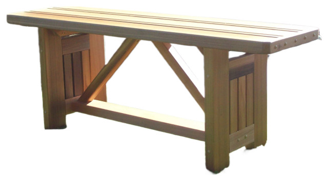 Cabbage Hill Bench, 5' - Transitional - Outdoor Benches - by Wood ...