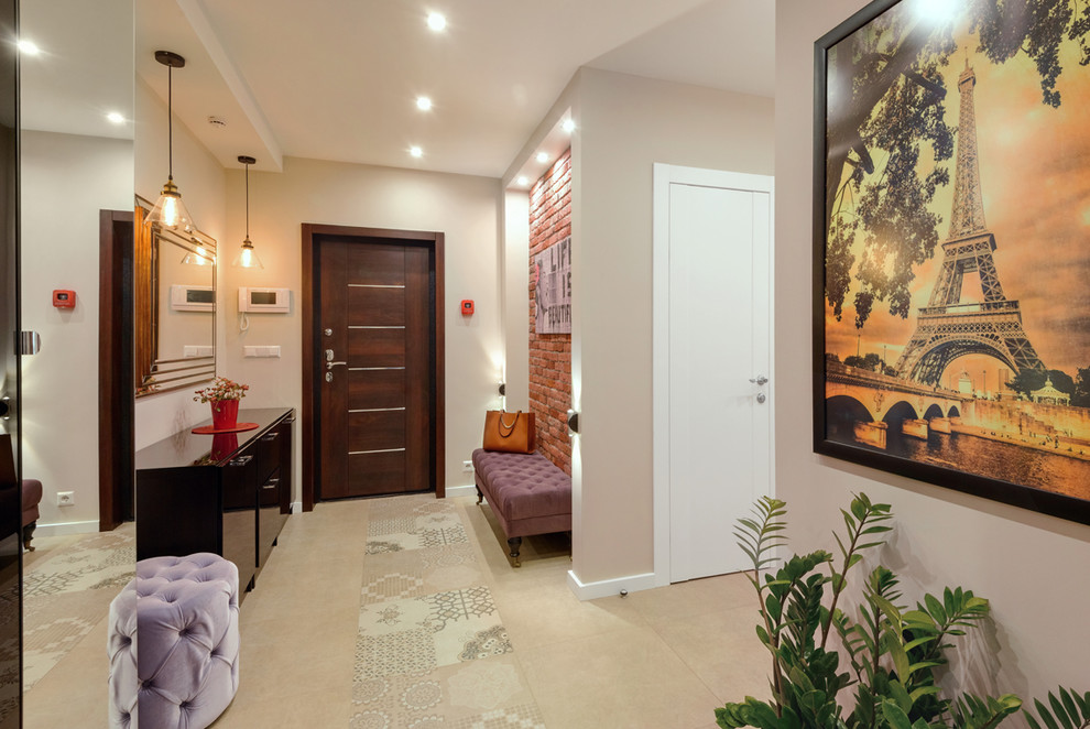 Красный кирпич в интерьере