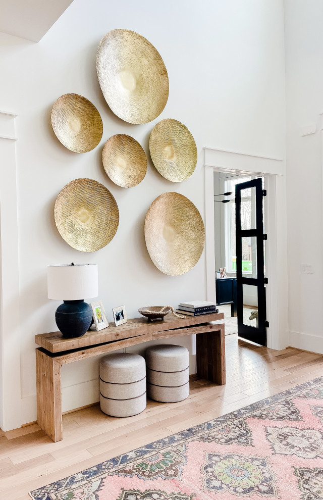 How to create a statement on a large accent wall...