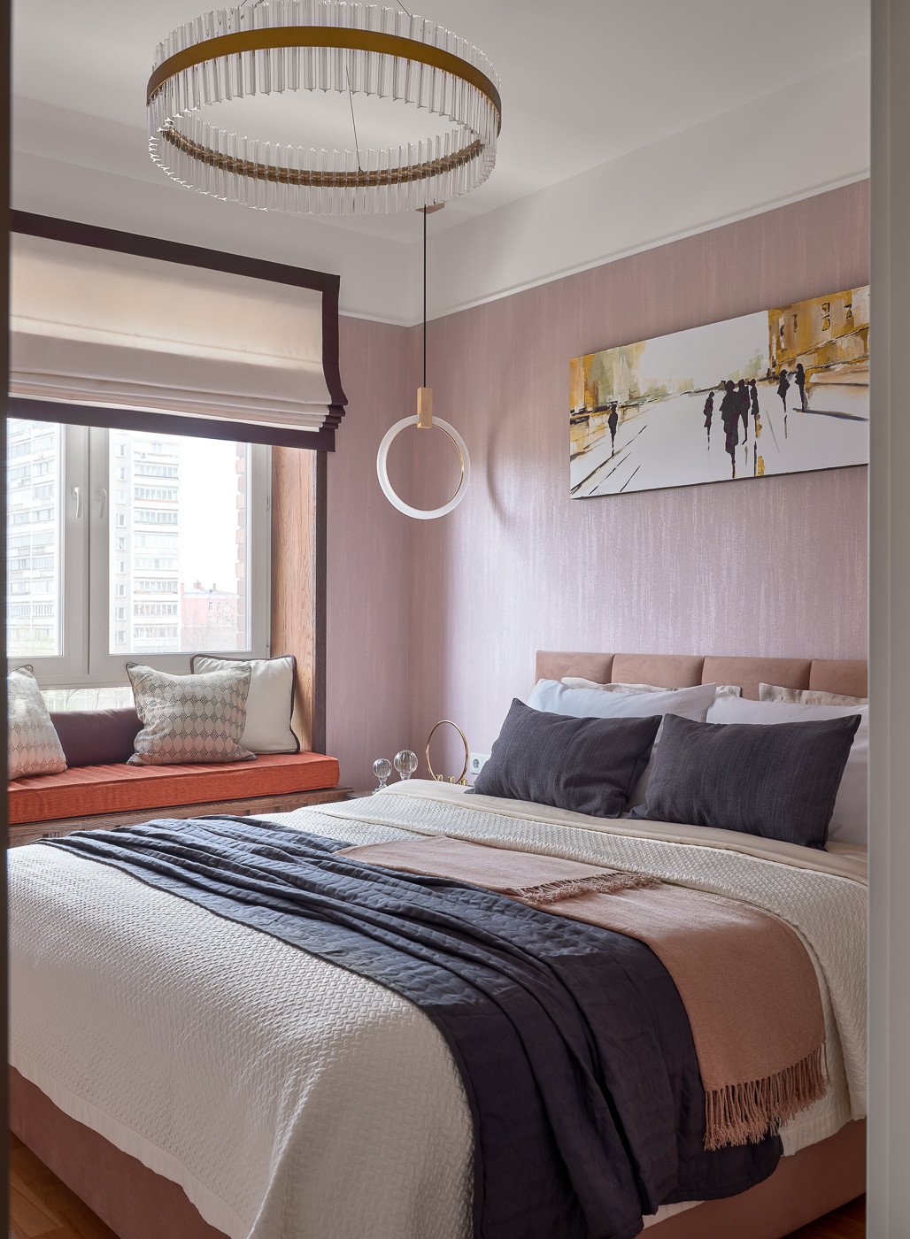 Реализованный проект спальни в ЖК Черняховского.
