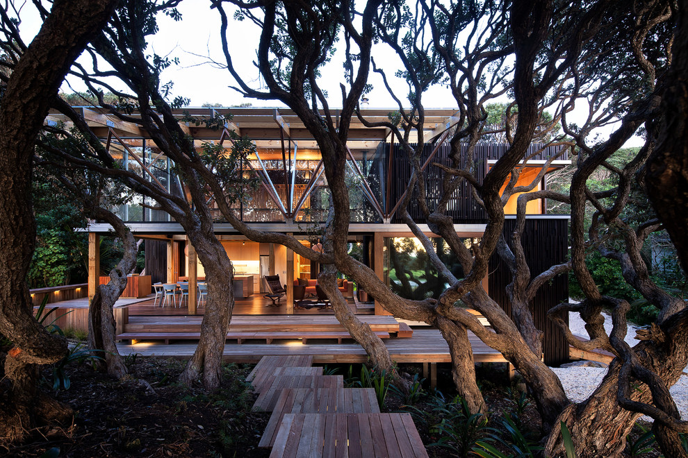 Design ideas for a contemporary exterior in Auckland.