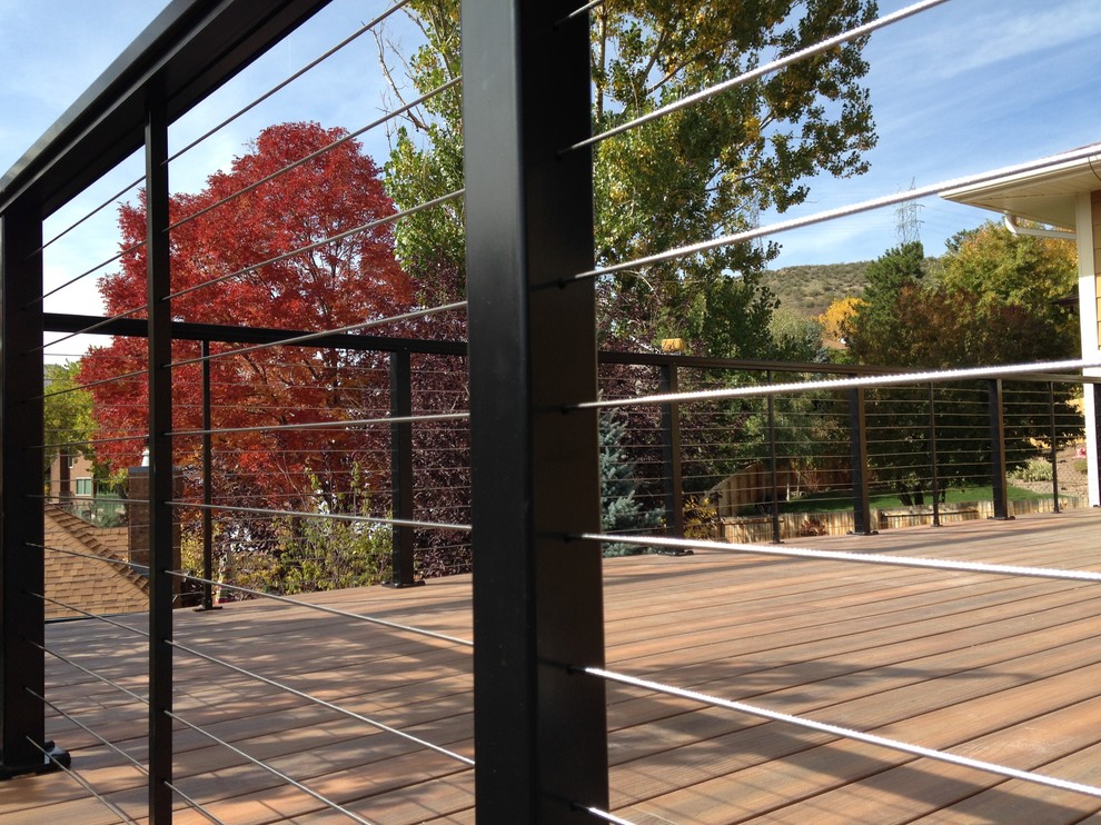This is an example of a contemporary deck in Denver.