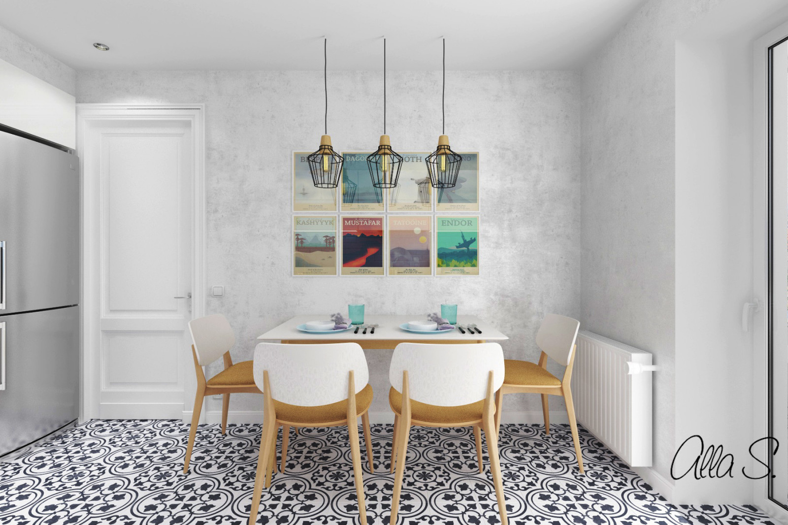 Кухня белая