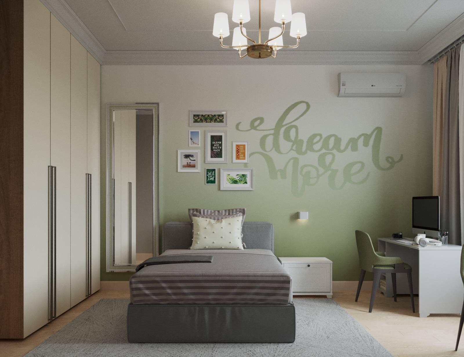 4-к квартира в Москве в пастельных тонах современной классики