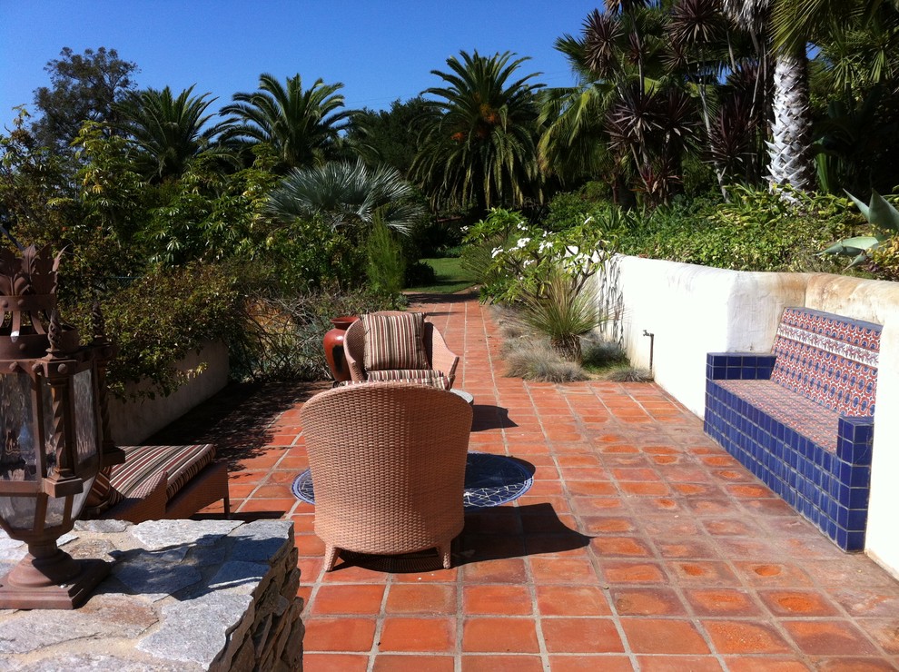 Mediterranean patio in Santa Barbara.