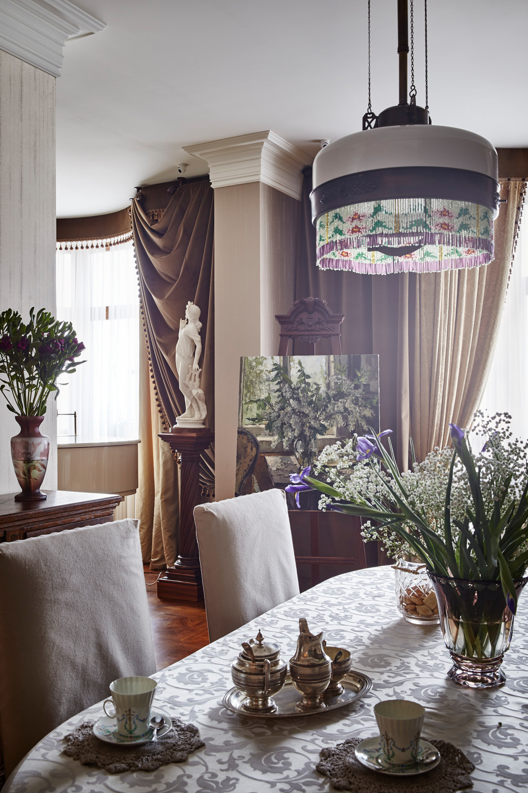 Обеденная зона гостиной