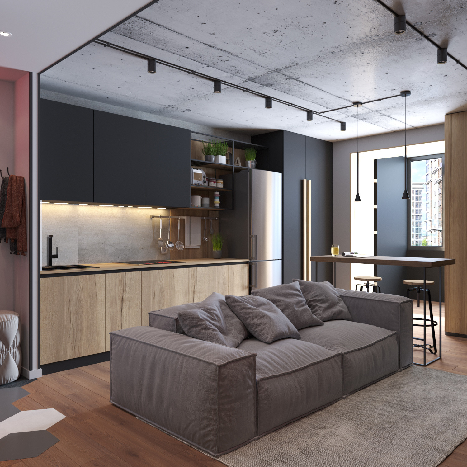 Лофт для молодой семьи