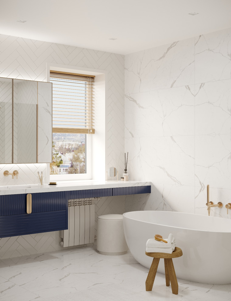 Современный таунхаус в теплой бежевой гамме