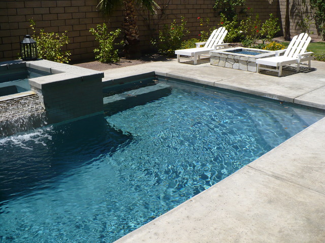 Fire pits, Fireplaces and Fire Features contemporary-swimming-pool