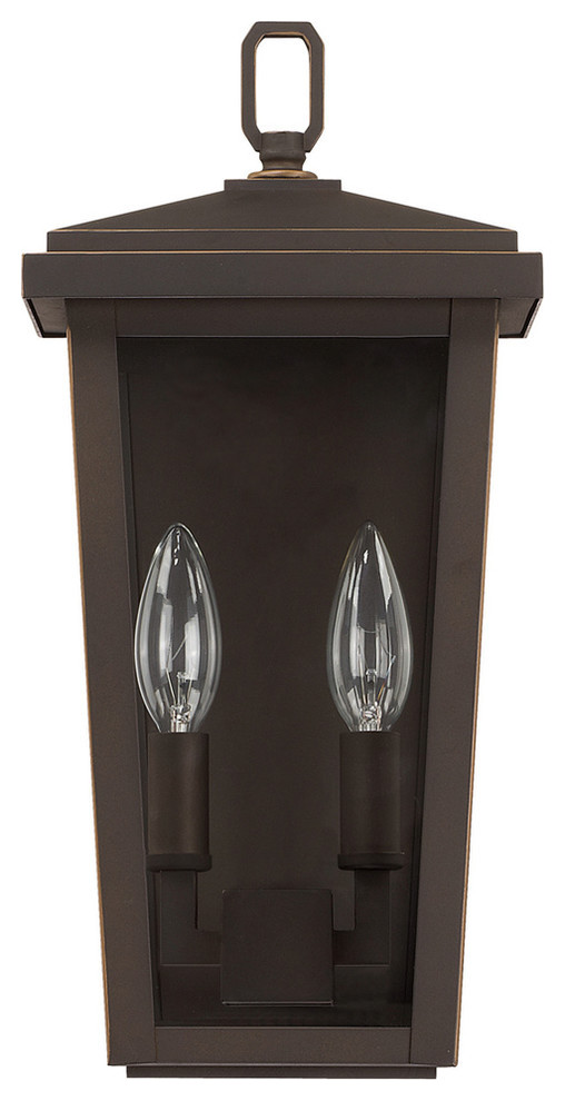 Capital Lighting 926221OZ Donnelly - 14.75" Two Light Outdoor Wall Lantern