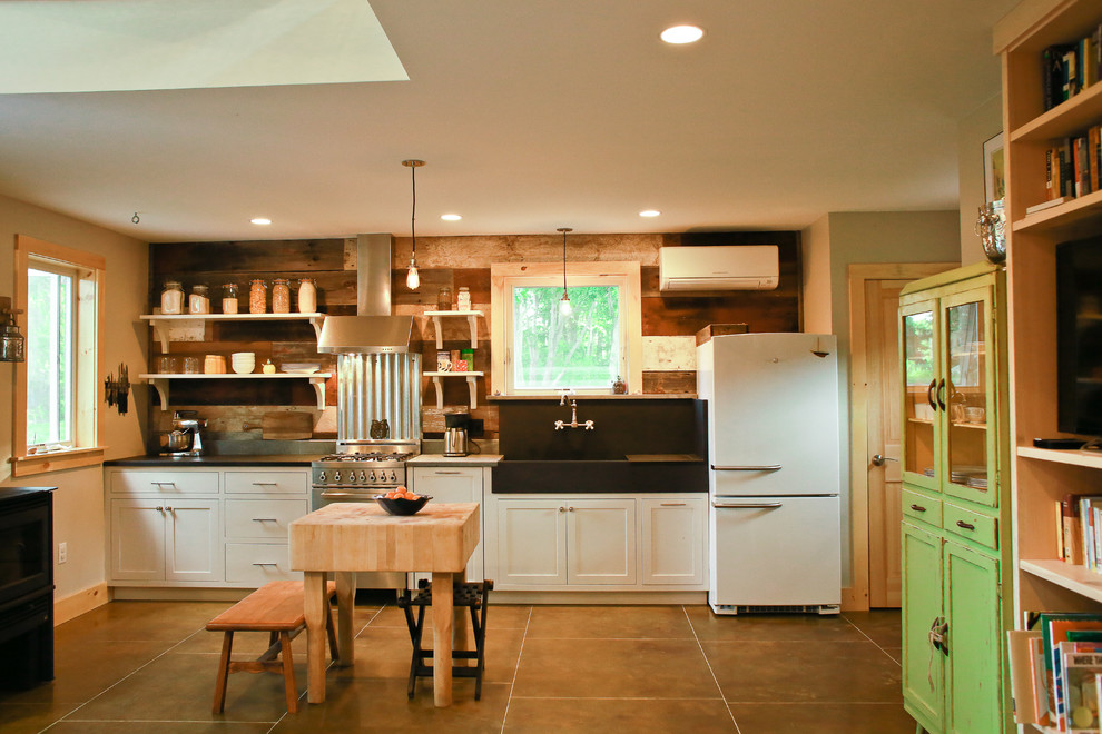 Kitchen - rustic kitchen idea in Boston