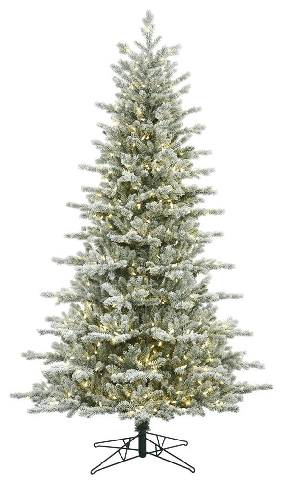 10' Frosted Eastern Frasier Fir Artificial Christmas Tree Traditional