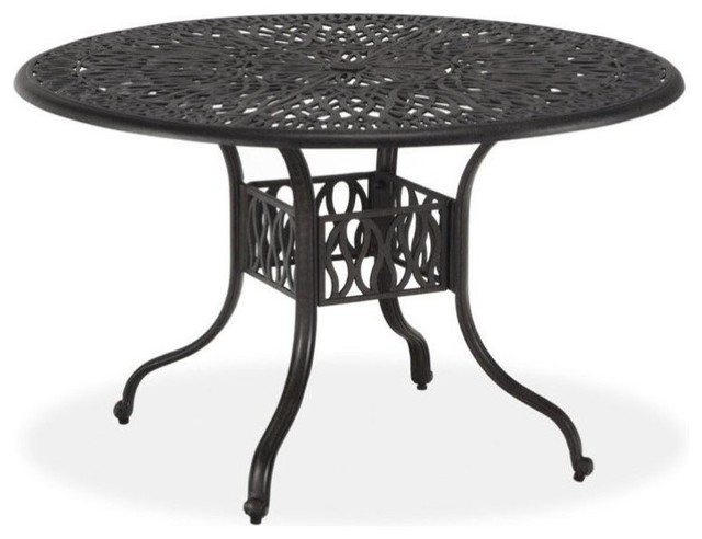 Bowery Hill 42 Round Patio Dining Table Charcoal