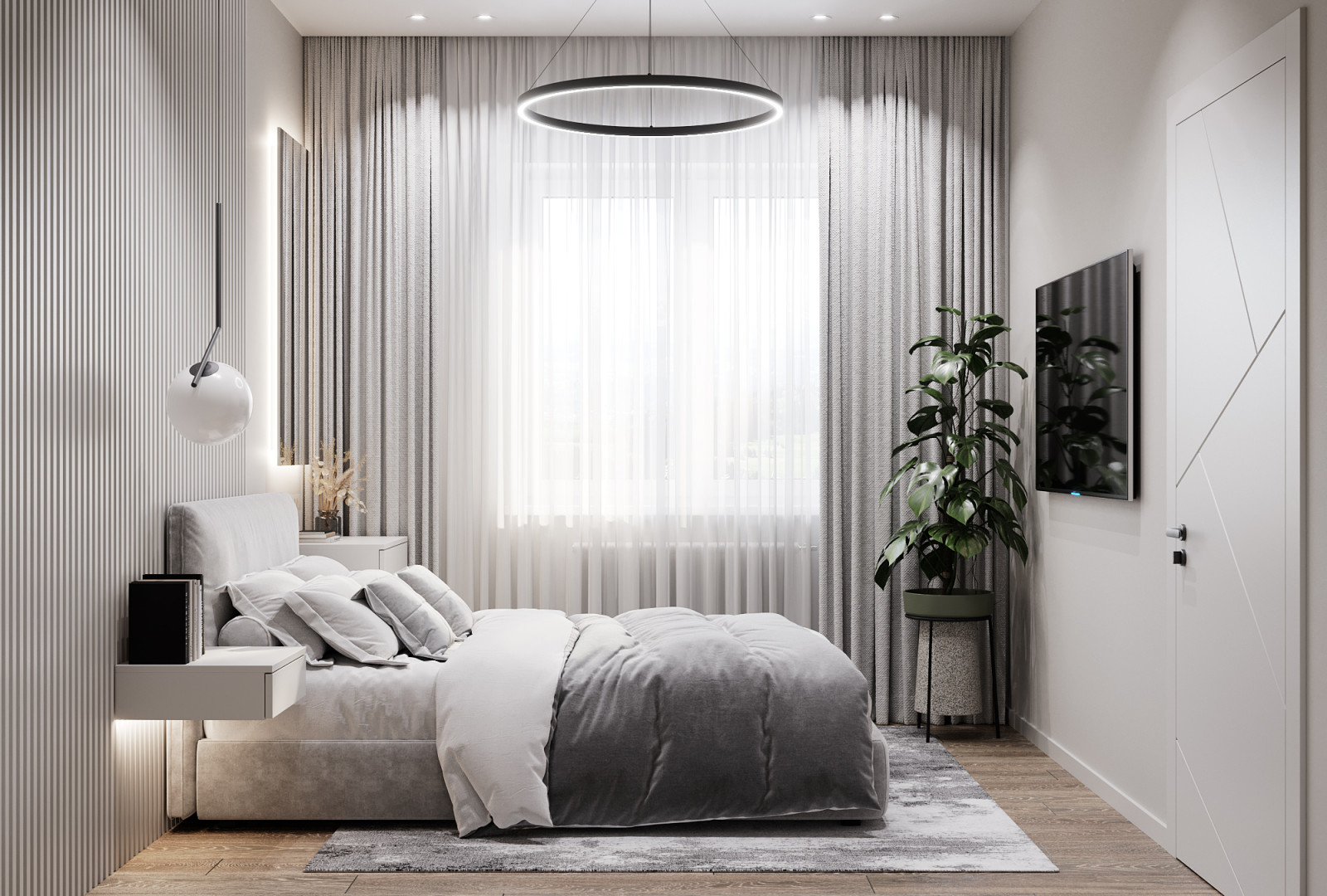 Дизайн гостевой спальни в светлых тонах