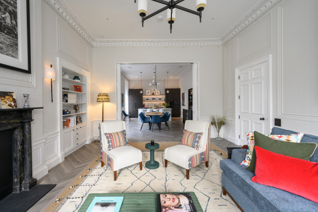 Heriot Row, Edinburgh transitional-living-room