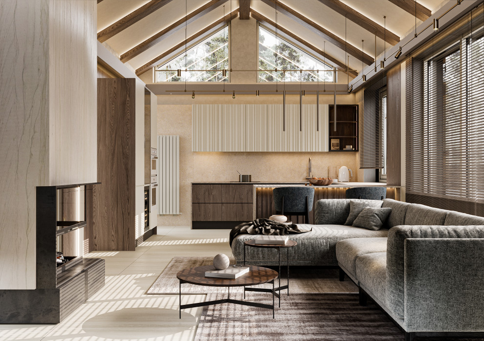 Дизайн-проект загородного дома в Рощино 68м²