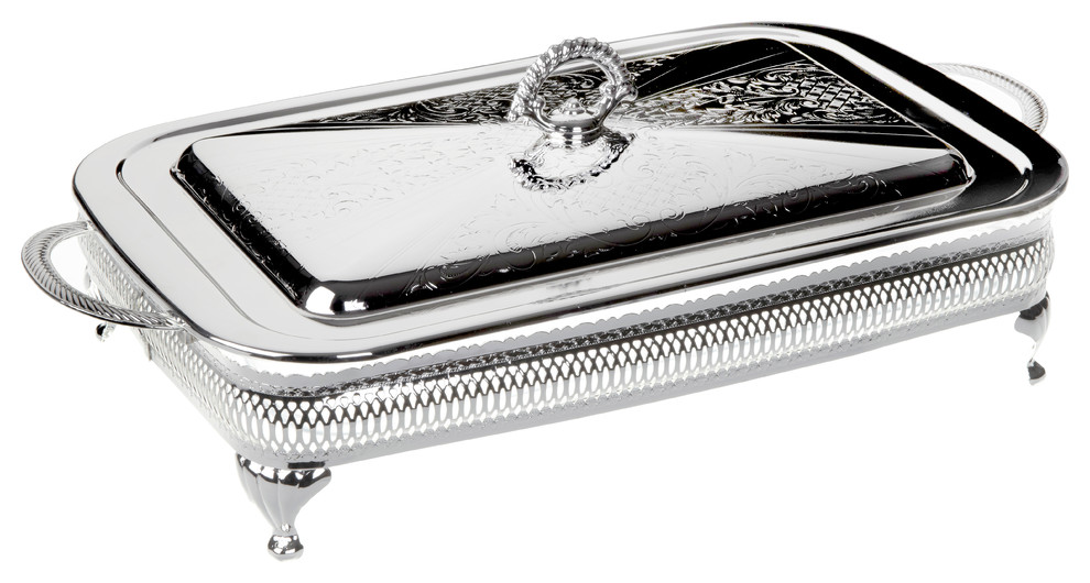 Oxford Casserole Silver-Plated Dish With Lid