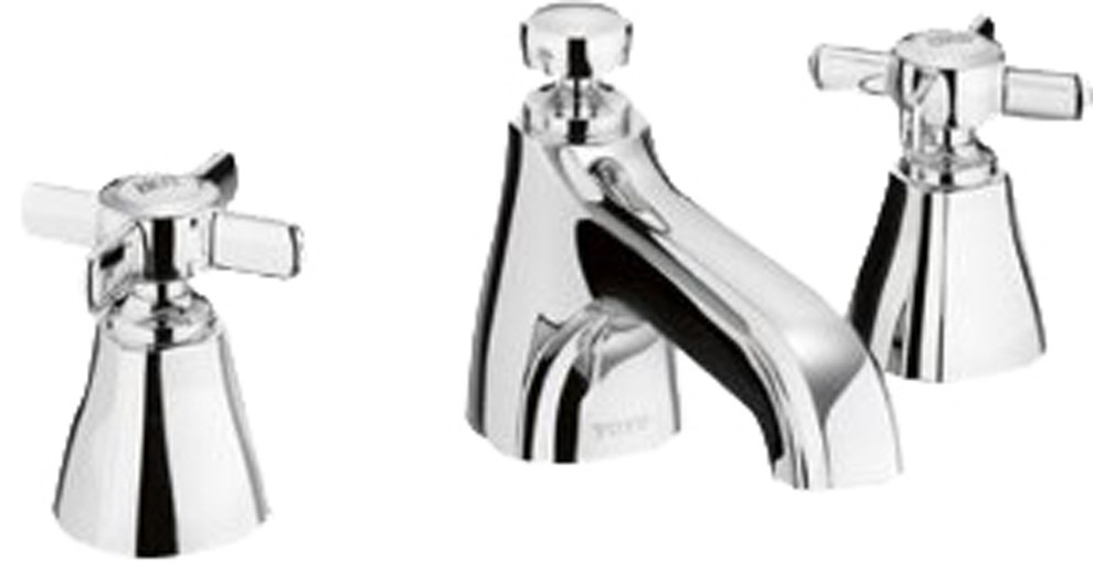 Toto TL970DDLQ Polished Nickel Guinevere Widespread Lavatory Faucet, 1.5 GPM