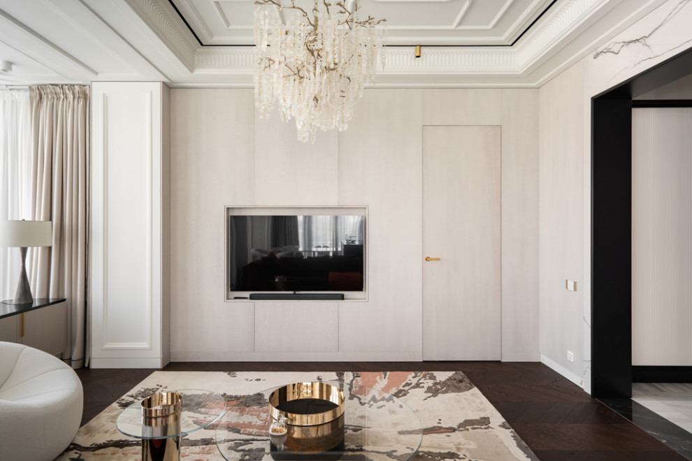 Шикарная квартира с белой мебелью