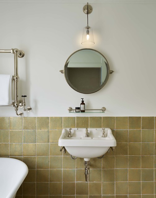 Case Study | Be Bold With Brass contemporary-bathroom