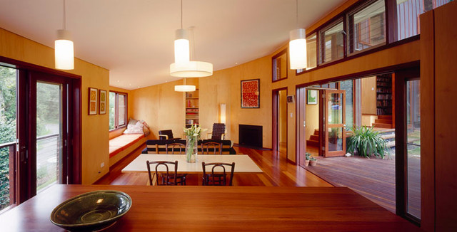 Coledale House beach-style-living-room