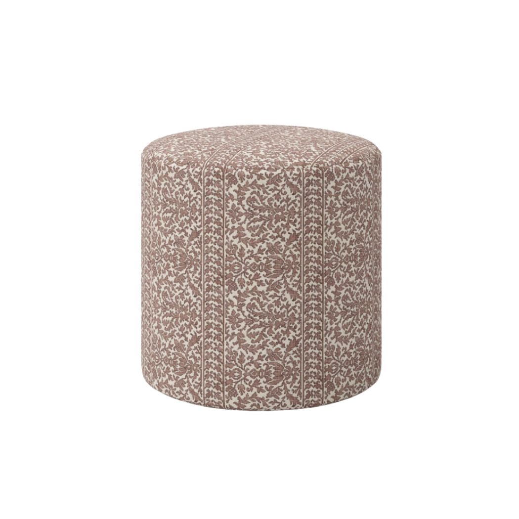 Retailer: Target | Thalia Drum Ottoman in Louisette Floral Brown - Threshold™