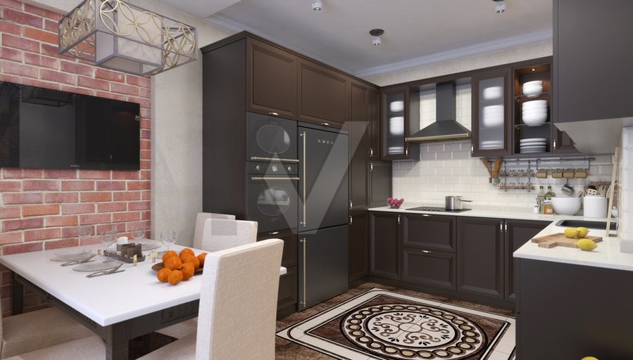 Дизайн трехкомнатной квартиры в ЖК Царицыно