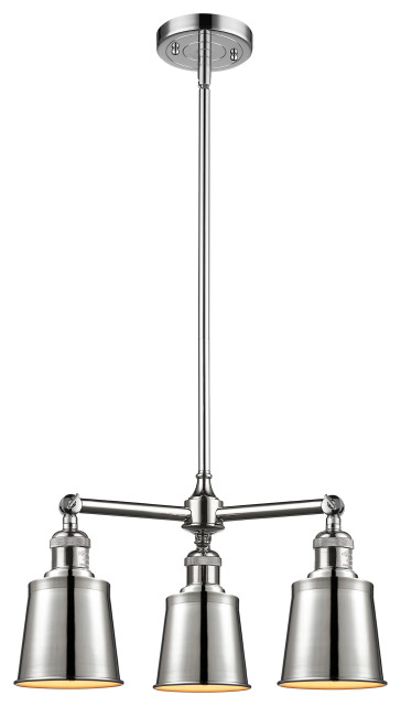 INNOVATIONS LIGHTING 207-AB-M9-AB-LED Addison 3 Light Chandelier ...