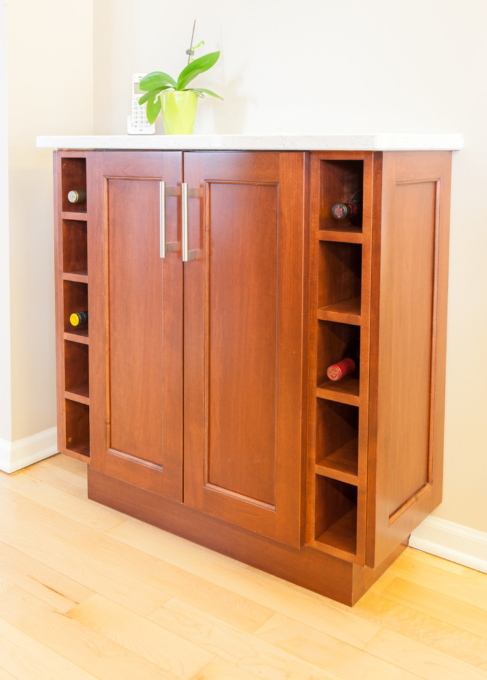 Transitional home design photo in Chicago
