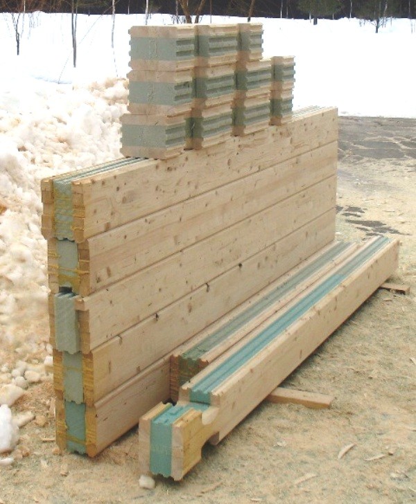 Дома из термобруса-клееного бруса с утеплителем