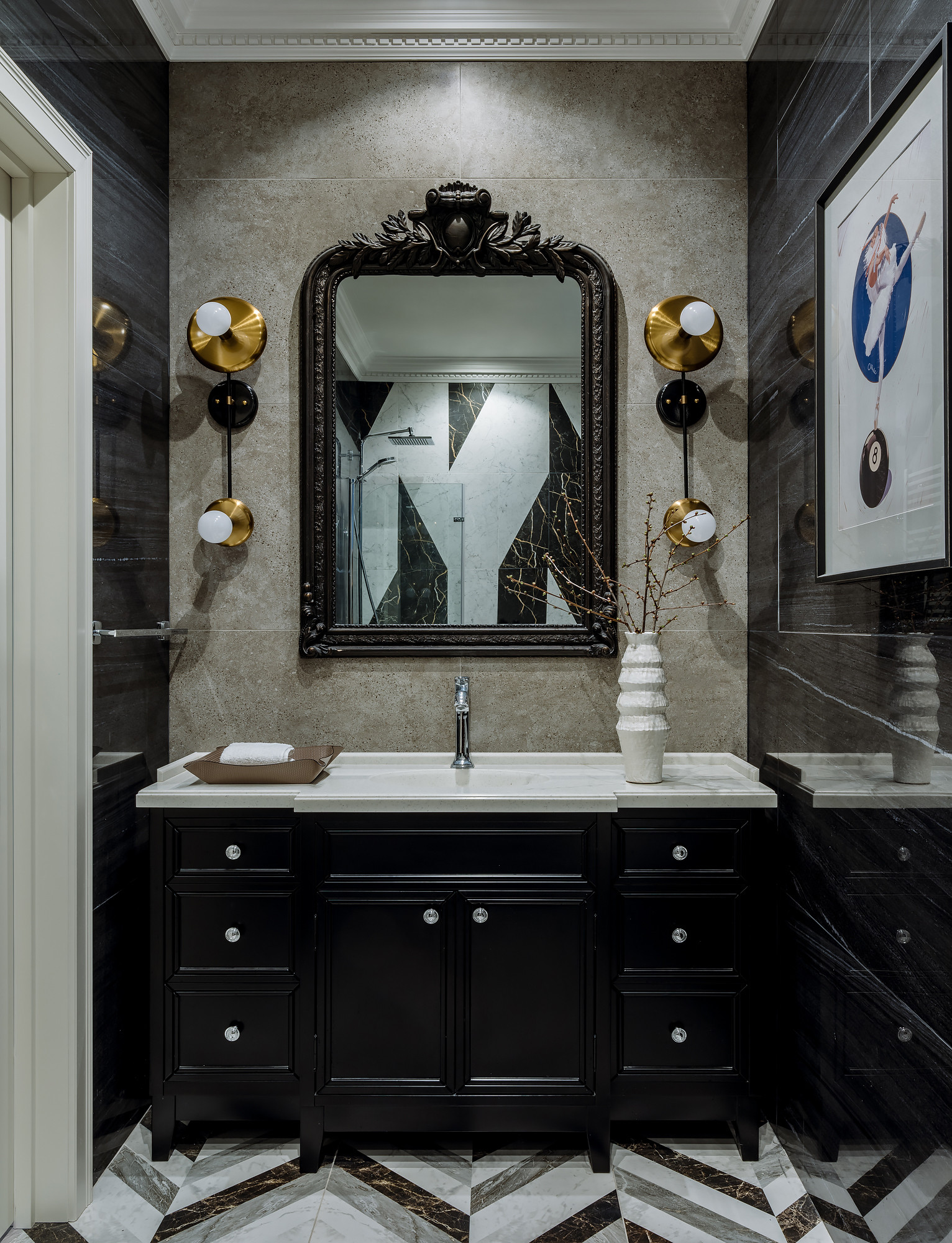 Черная ванная комната — оформляем стильно и с умом! 95 фото новинок дизайна.