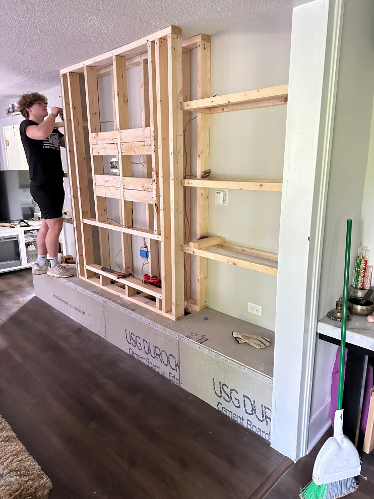 From bare to beauty-Fireplace