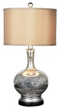 Mercury Glass Table Lamp - Contemporary - Table Lamps - by Kirkland's