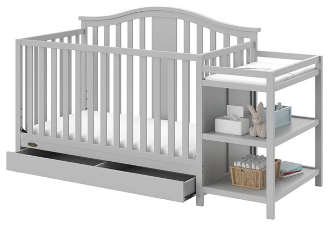 pebble gray crib