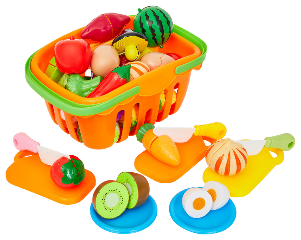 46-Piece Play Food Set For Ages 3 and Up