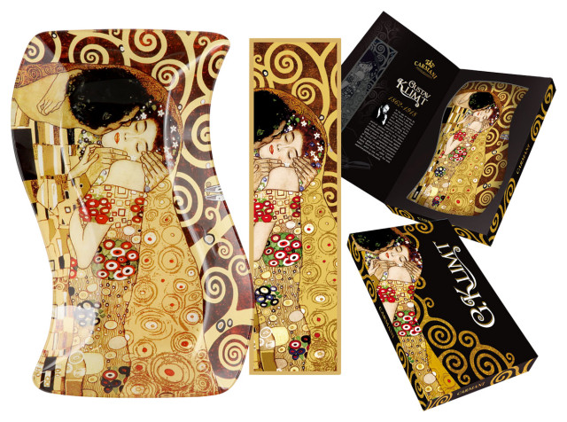 Carmani 7"x5" Glass Plate, Gustav Klimt
