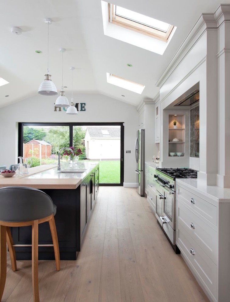 Kitchen - transitional kitchen idea in Dublin