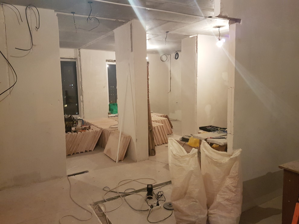 Ремонт 3х ком-ой квартиры 76.8м2 в ЖК"Авентино"(демонтаж,электрик,монтаж ПГП)