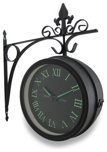 Hanging Wall Clock double sided glow, the dark wall clock with decorative hanging Hanging Wall Clock double sided glow, the dark wall clock with decorative hanging