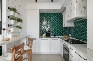 Белая столешница на кухне: дизайн, лучшие цветовые сочетания, 35+ фото в интерьере