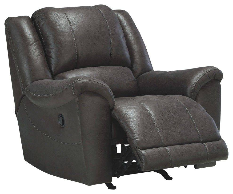 Ashley Rocker Recliner With Alloy Transitional Recliner Chairs by
